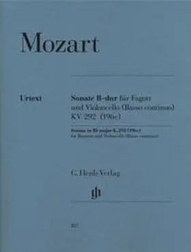Mozart / Wiese |  Sonate in B-dur KV 292 (196c) | Buch |  Sack Fachmedien