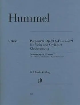 Hummel / Gertsch / Steiner |  Potpourri (Fantasie) op. 94 für Viola und Orchester | Buch |  Sack Fachmedien