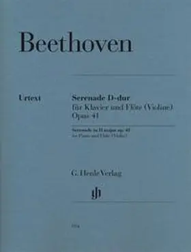 Voss |  Ludwig van Beethoven - Serenade op. 41 für Klavier und Flöte (Violine) | Buch |  Sack Fachmedien
