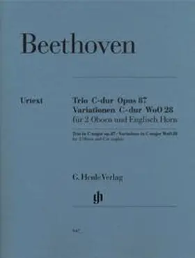  Ludwig van Beethoven - Trio C-dur op. 87 · Variationen C-dur WoO 28 für 2 Oboen und Englisch Horn | Buch |  Sack Fachmedien