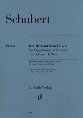 Oppermann |  Franz Schubert - Der Hirt auf dem Felsen D 965 für Singstimme, Klarinette und Klavier | Buch |  Sack Fachmedien