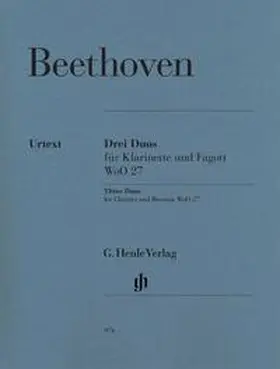 Ludwig van Beethoven - Drei Duos WoO 27 für Klarinette und Fagott | Buch |  Sack Fachmedien