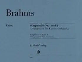  Johannes Brahms - Symphonien Nr. 1 und 2, Arrangement für Klavier zu vier Händen | Buch |  Sack Fachmedien