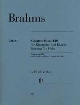 Brahms / Behr / Voss |  Sonaten Opus 120 für Klavier und Klarinette | Buch |  Sack Fachmedien