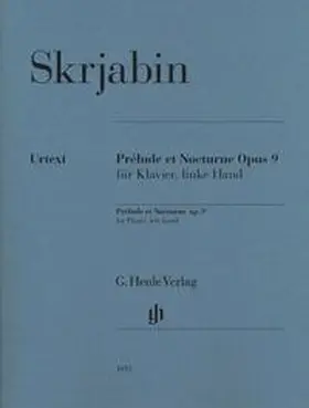 Skrjabin / Rubcova |  Scriabin, Alexander - Prélude et Nocturne for Piano, left hand op. 9 | Buch |  Sack Fachmedien