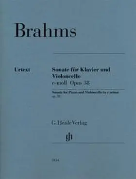 Brahms / Behr / Voss |  Sonate für Klavier und Violoncello e-moll op.38 | Buch |  Sack Fachmedien