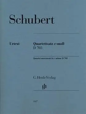  Franz Schubert - Streichquartettsatz c-moll D 703 | Buch |  Sack Fachmedien