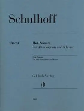 Schulhoff / Lunte |  Hot-Sonate für Altsaxophon und Klavier, Urtext | Buch |  Sack Fachmedien