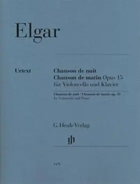 Marshall-Luck |  Edward Elgar - Chanson de nuit, Chanson de matin op. 15 für Violoncello und Klavier | Buch |  Sack Fachmedien