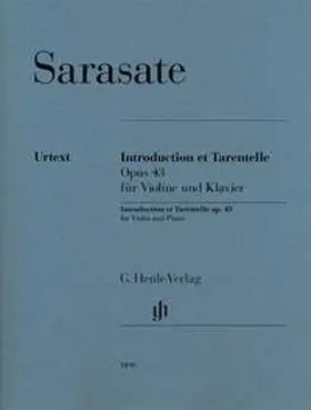  Pablo de Sarasate - Introduction et Tarentelle op. 43 für Violine und Klavier | Buch |  Sack Fachmedien