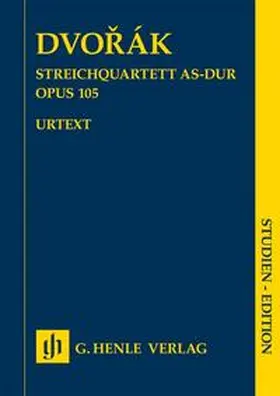  Antonín Dvorák - Streichquartett As-dur op. 105 | Buch |  Sack Fachmedien