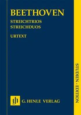  Ludwig van Beethoven - Streichtrios und Streichduos | Buch |  Sack Fachmedien