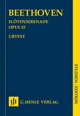  Ludwig van Beethoven - Serenade D-dur op. 25 für Flöte, Violine und Viola | Buch |  Sack Fachmedien