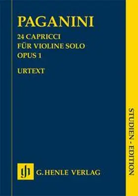 Herttrich / Barbieri / Cantù |  Nicolò Paganini - 24 Capricci op. 1 | Buch |  Sack Fachmedien