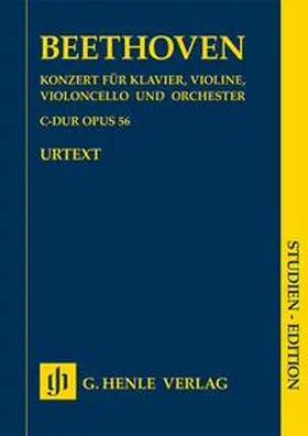  Ludwig van Beethoven - Konzert C-dur op. 56 für Klavier, Violine und Violoncello mit Begleitung des Orchesters (Tripelkonzert) | Buch |  Sack Fachmedien