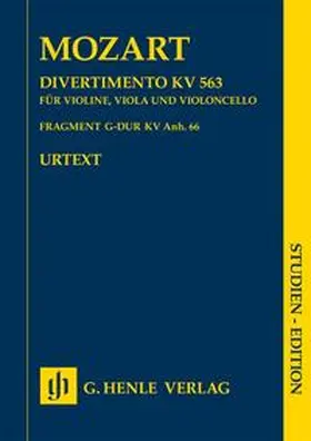Seiffert |  Wolfgang Amadeus Mozart - Divertimento KV 563 · Fragment KV Anh. 66 | Buch |  Sack Fachmedien