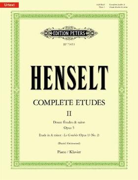 Henselt / Grimwood |  Complete Etudes II: Douze Études de salon Op. 5 | Buch |  Sack Fachmedien