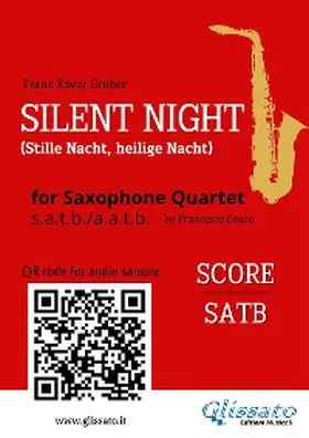 Gruber |  Saxophone Quartet "Silent Night" score | eBook | Sack Fachmedien