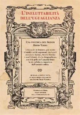 Tozzo |  L'ineluttabilità dell'uguaglianza | eBook | Sack Fachmedien